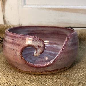 Hand thrown yarn bowl